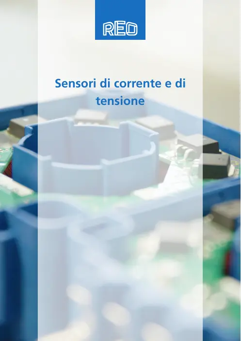 Copertina: Sensori di corrente e di tensione