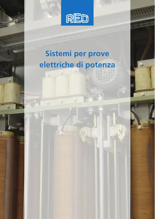 Copertina: Sistemi per prove elettriche di potenza